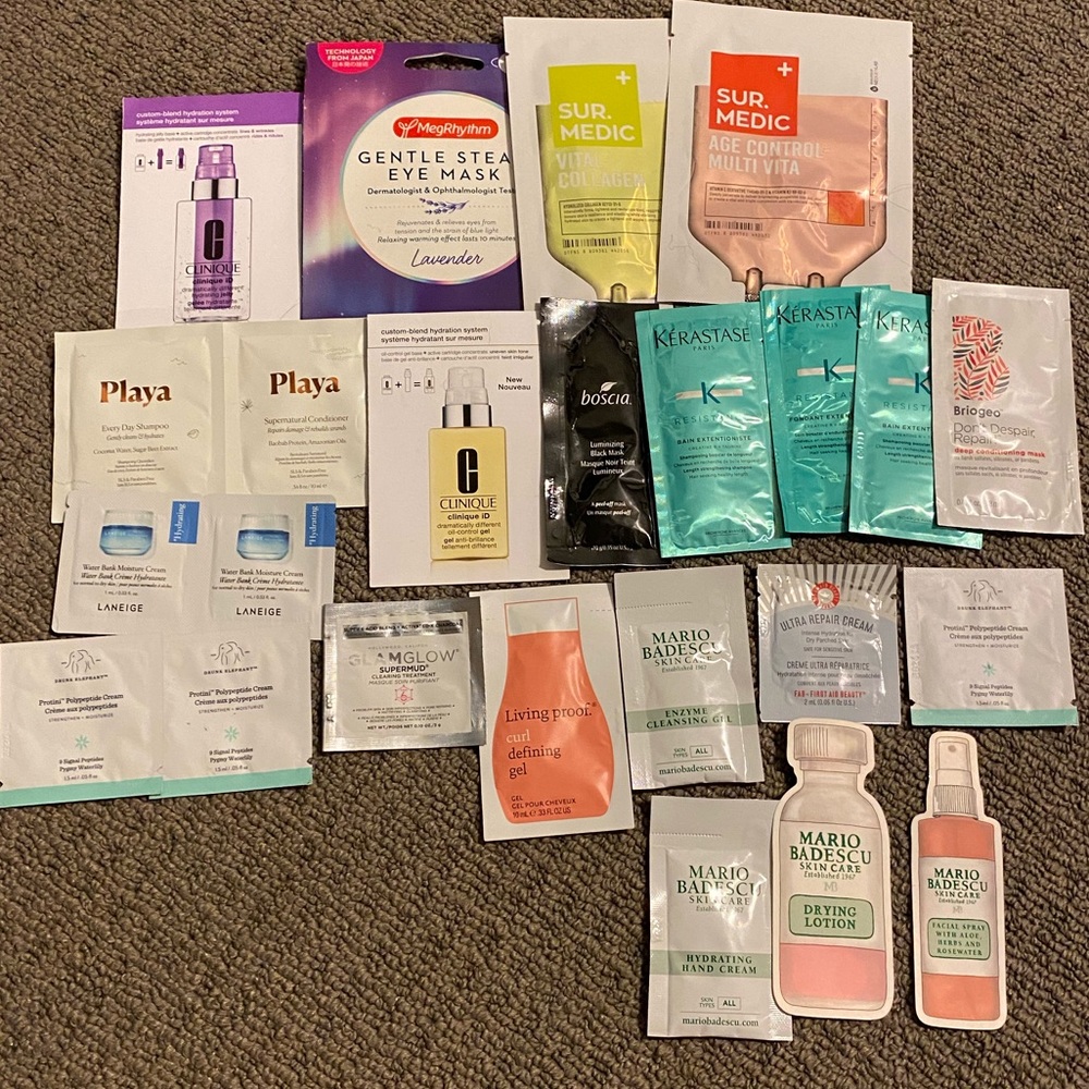 huge high end skincare deluxe sample bundle